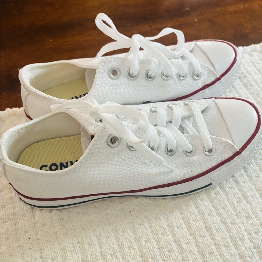 Converse Kids White Canvas Sneakers